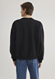 Bisiklet Yaka Siyah Sweatshirt 0S10348-900