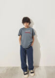 Mavi Jeans Baskılı Gri Tişört 6610287-80889