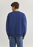 Bisiklet Yaka Mavi Sweatshirt 0S10348-70722