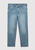 Hasan Mavi Black Puslu Koyu Mavi Jean Pantolon 0006689562