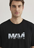 Mavi Logo Baskılı Siyah Tişört 0610948-900