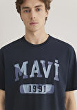 Mavi 1991 Baskılı Lacivert Tişört 0612573-70490
