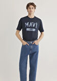 Mavi 1991 Baskılı Lacivert Tişört 0612573-70490