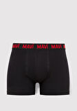 3lü Baskılı Siyah Boxer 0911873-900