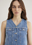 Venus All Blue Indigo Mavisi Jean Yelek 110911-89155