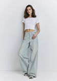 Miami Iconic Puslu Açık Mavi Jean Pantolon 1010727-89942