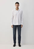 Beyaz Tencel TM Gömlek 0211573-620