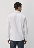Beyaz Tencel TM Gömlek 0211573-620