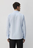 Kolay Ütülenebilir Mavi Gömlek 0211571-90160