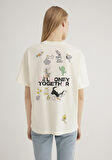 Looney Tunes Baskılı Ekru Tişört 1613253-80194