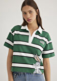 Bugs Bunny Baskılı Yeşil Polo Tişört 1613263-89944