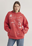 Sylvester ve Tweety Baskılı Pembe Sweatshirt 1S10344-71077