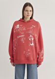 Sylvester ve Tweety Baskılı Pembe Sweatshirt 1S10344-71077