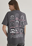 Peanuts Baskılı Antrasit Tişört 1613259-85309