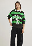 Peanuts Baskılı Siyah Sweatshirt 1S10342-89943