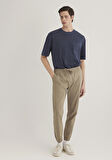 Beli Lastikli Bej Jogger Pantolon 000169-86749