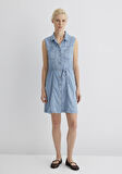Nisha Mavi Premium Açık Mavi Jean Elbise 1310661-89777