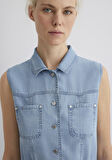 Nisha Mavi Premium Açık Mavi Jean Elbise 1310661-89777