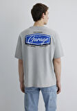 Garage Baskılı Gri Tişört 0612605-80196