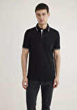Yaka Detaylı siyah Polo Tişört 0612619-900