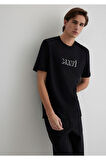 Mavi M0612686-900 Mavi Baskılı T-Shirt