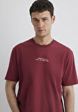 Baskılı Bordo Tişört 0612628-70423