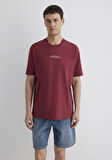 Baskılı Bordo Tişört 0612628-70423
