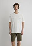 Baskılı Ekru Tişört 0612623-70057