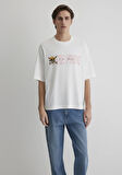 One Piece Baskılı Ekru Tişört 0612663-70057