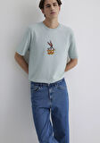 Bugs Bunny Baskılı Gri Tişört 0612656-70148