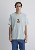 Bugs Bunny Baskılı Gri Tişört 0612656-70148