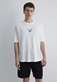 Mavi Minimal Logo Baskılı Beyaz Tişört 0612710-620