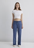 Çizgili Lacivert Pantolon 1010999-89853