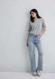 Barcelona Kolej Vintage Açık Mavi Jean Pantolon 101047-89198