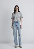 Barcelona Kolej Vintage Açık Mavi Jean Pantolon 101047-89198