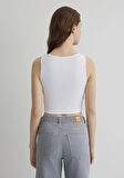 Beyaz Crop Basic Atlet 1613071-620