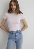Pembe Basic Tişört 1613081-89200