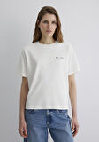 MV Baskılı Ekru Tişört 1613148-80194
