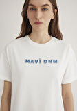 Mavi Baskılı Ekru Tişört 1613146-70057