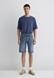 Brian 90lar İndigo Mavisi Jean Şort 0418487835