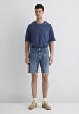 Brian 90lar İndigo Mavisi Jean Şort 0418487835