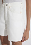 Millie 90lar Beyaz Jean Şort 1458989753