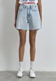 Millie 90lar Açık Mavi Jean Şort 1458989752