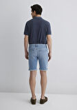Brian 90lar Canlı Mavi Jean Şort 0418489818
