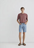 Lucas Street Vintage Açık Mavi Jean Şort 0412607-90388
