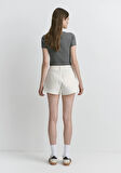 Rosie 90lar Beyaz Jean Şort 1447489739