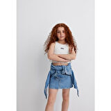 MAVİ LOGO BASKILI ATLET