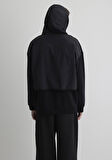 Mavi Pro Baskılı Kapüşonlu Siyah Sweatshirt 0S10353-71379