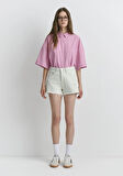 Rosie 90lar Buz Mavi Jean Şort 1447489738