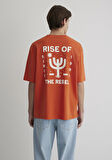 Rise Of The Rebel Baskılı Kırmızı Tişört 0612669-70435